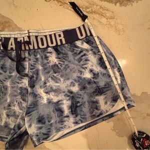 Under Armour Navy Tie-Dye Athletic Shorts